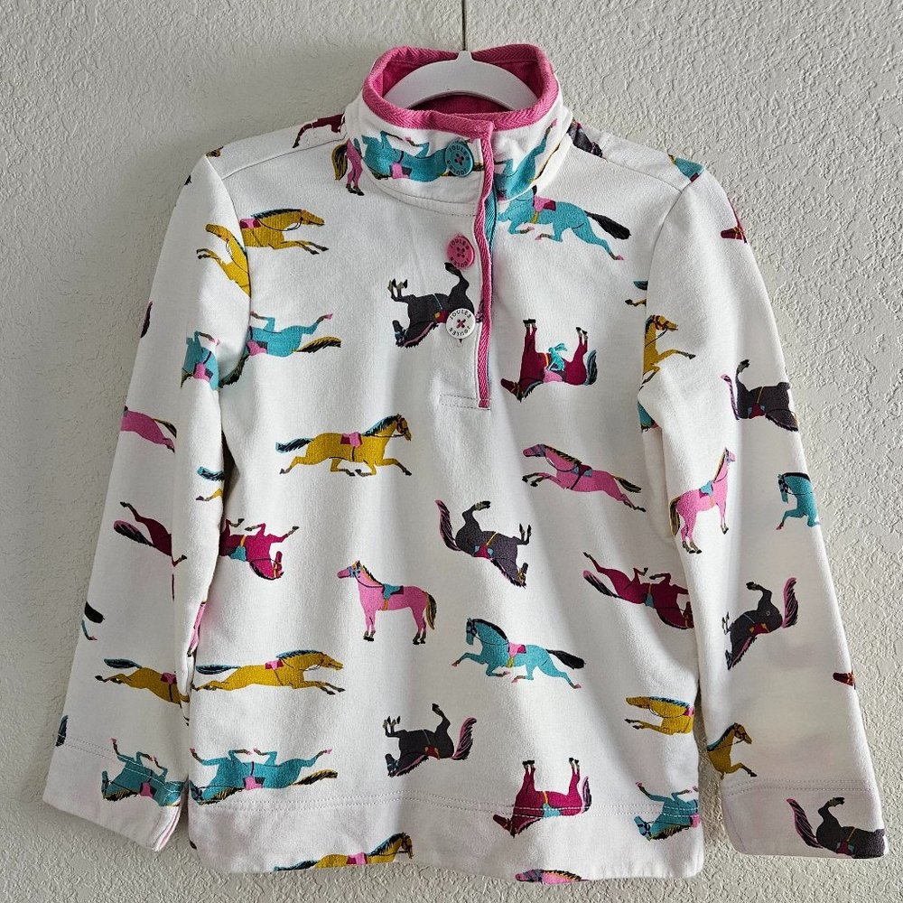 Joules Girls Horse Sweatershirt